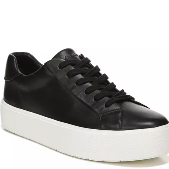 Vince Shoes - Vince Benfield Platform Sneaker Black Size 10 US - Size 40 EU